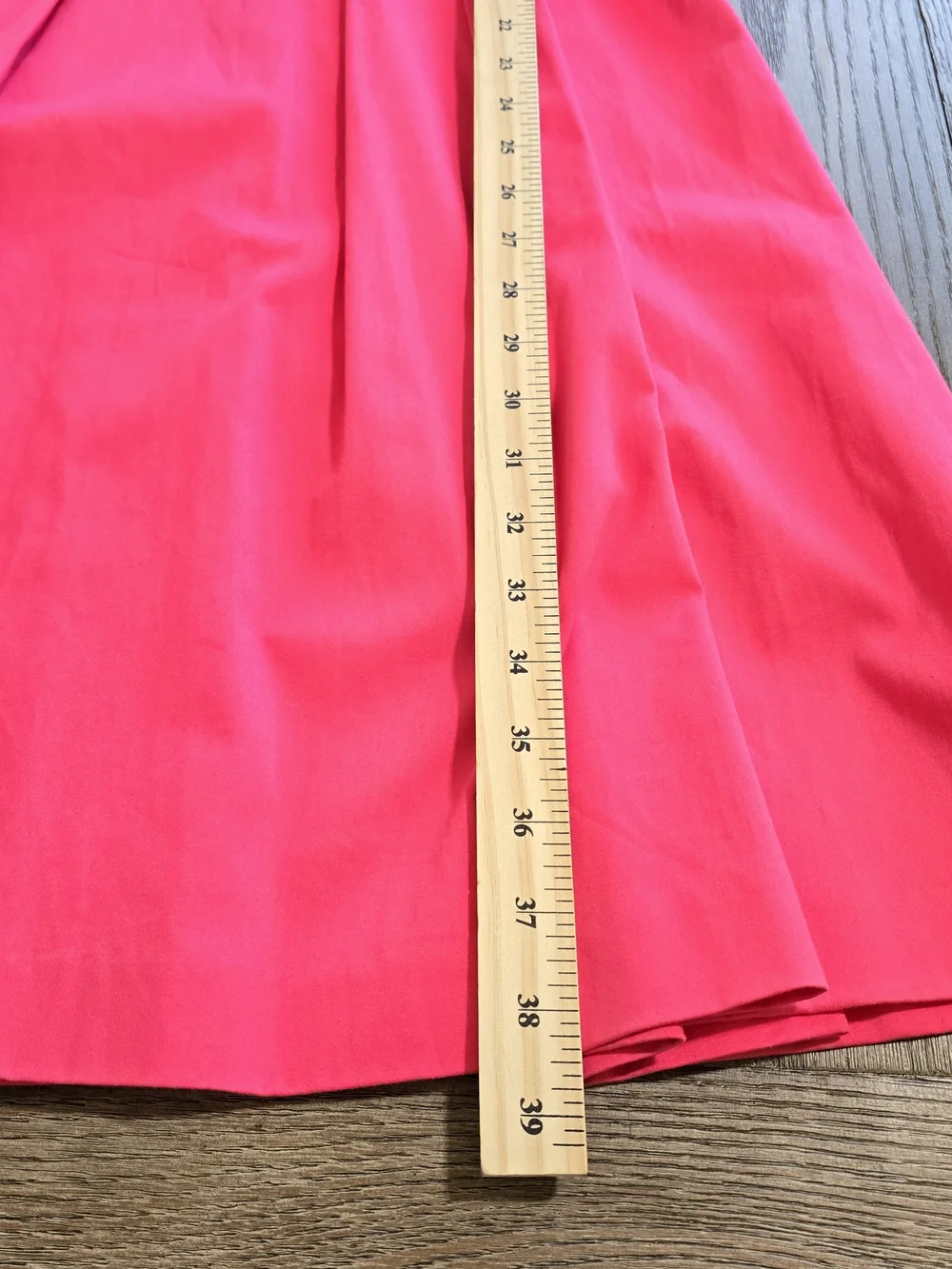 Calvin Klein Hot Pink Fit & Flare Dress 6 Pleated V-Neck Event Cocktail Party